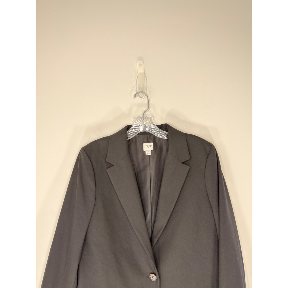 J.Crew One Button Blazer Women's Black Basic Offi… - image 5